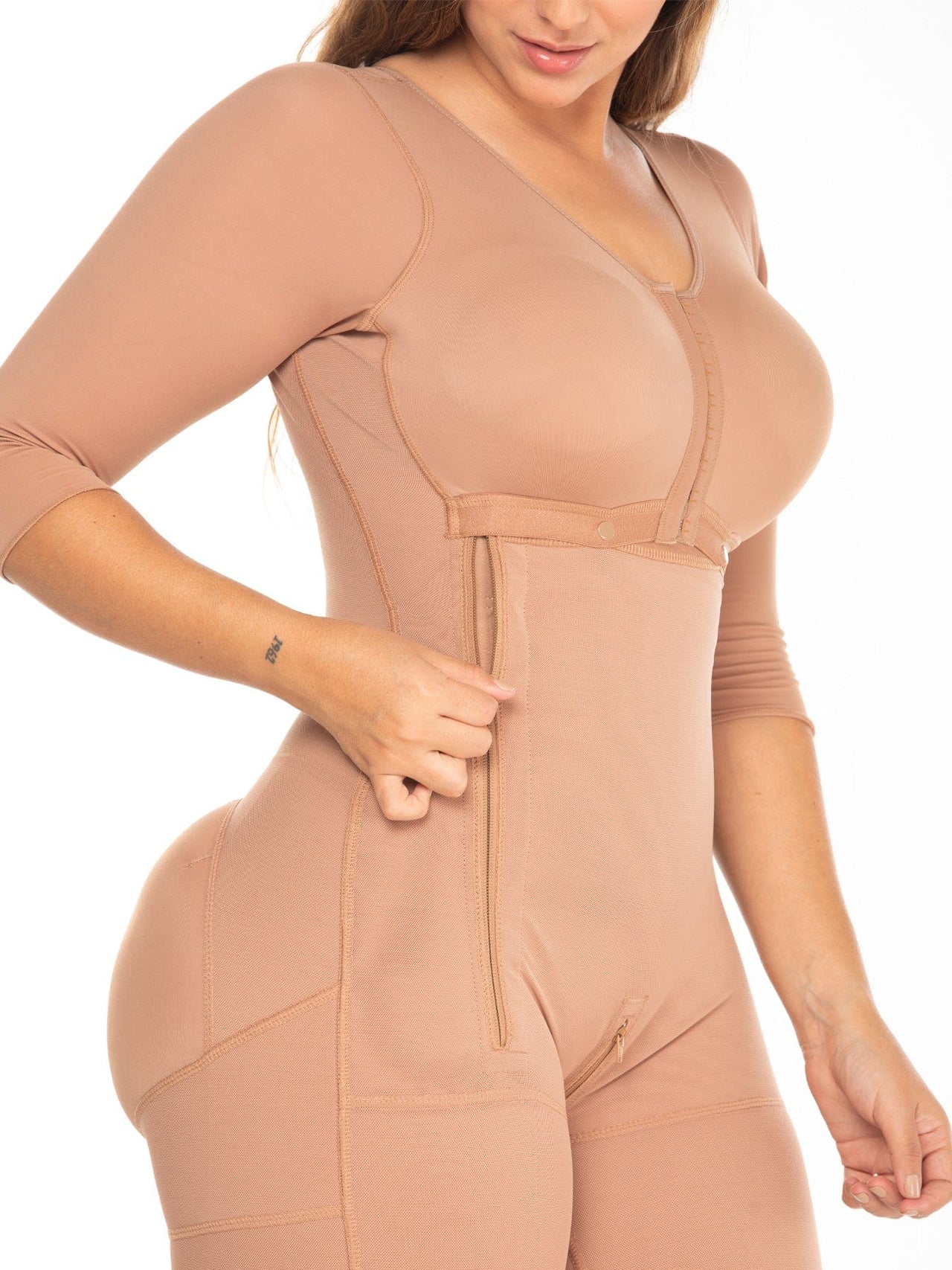 Full Body High Compression Shaper W/ Sleeves & Bra Included NS108